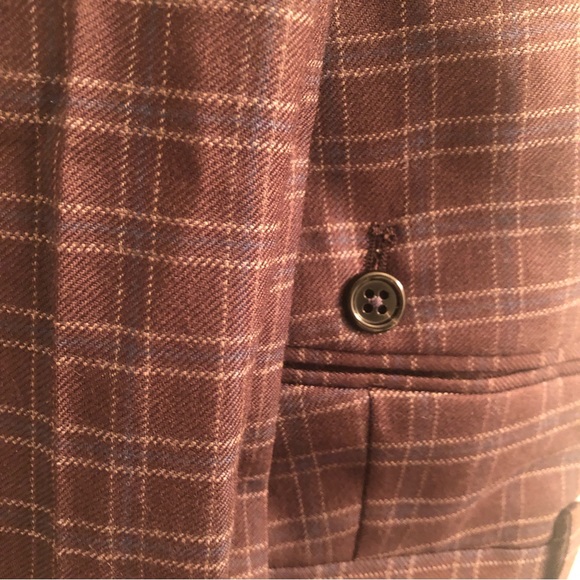 Todd Snyder Italian Sutton Wool Trousers in Brown-Olive plaid (30x31) - Picture 3 of 6